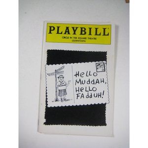 Hello Muddah Hello Fadduh Playbill 1993 Bernstein Krausz Sherman Circle Square